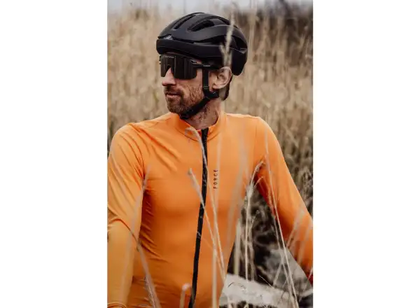 Force Endless Radtrikot Langarm orange