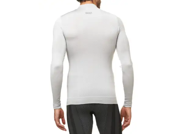 SIXS TS3 V2 Funktionsshirt mit langarm und Stehkragen silber/weiß