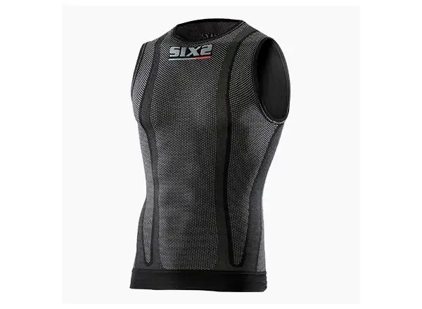 SIXS SMX Funktionsshirt ohne Ärmel in Schwarz.