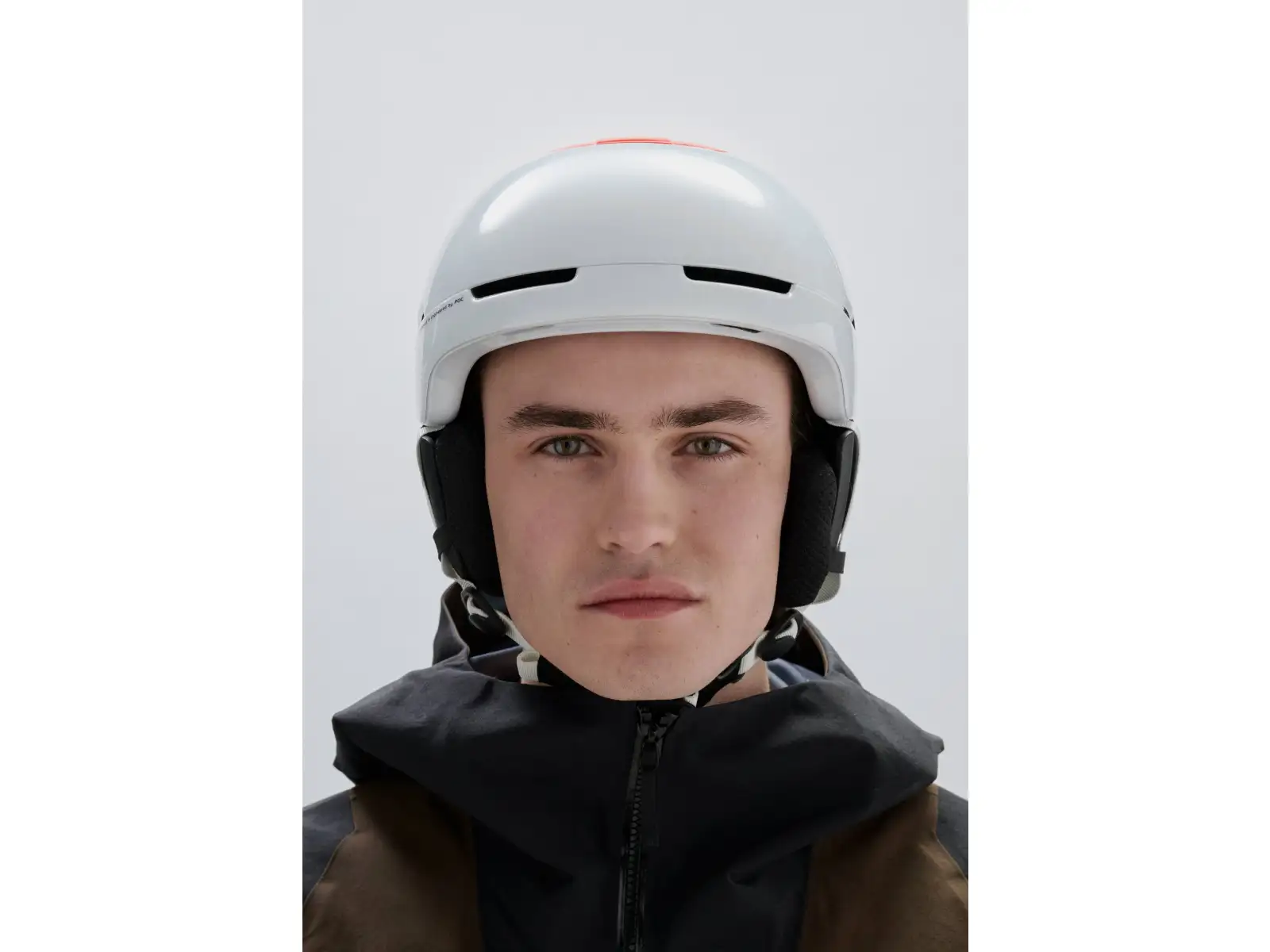 POC Obex Connect Skihelm Hydrogen White/Fluorescent Orange AVIP