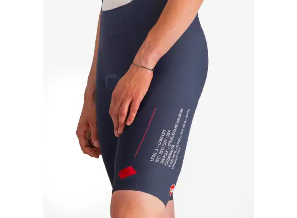 Castelli Espresso R-A/D Herren-Shorts mit Polsterung und Trägerhose Twilight Blue