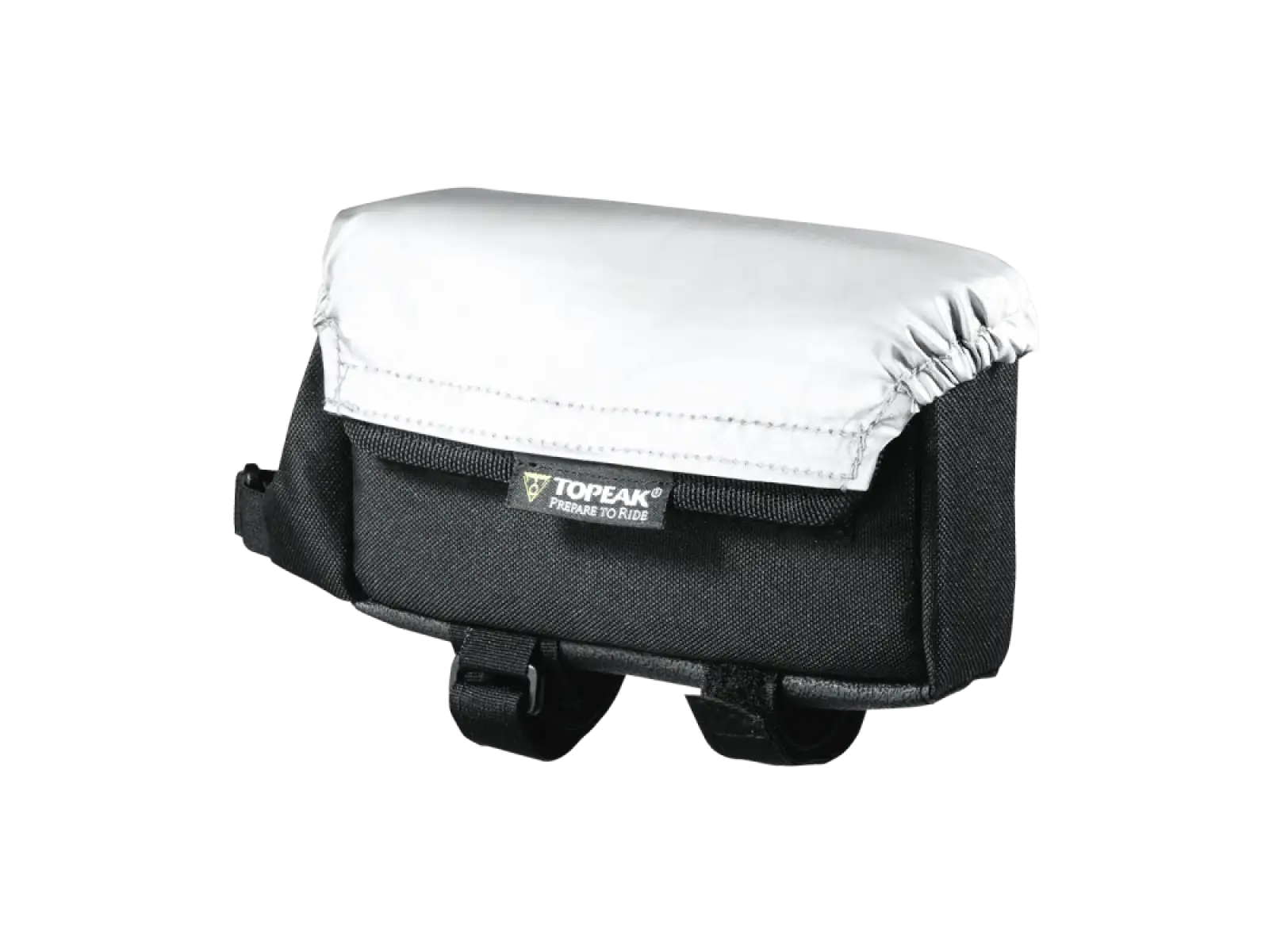 Topeak Tribag Rahmentasche 0,6 l Schwarz, Größe M + Regenabdeckung