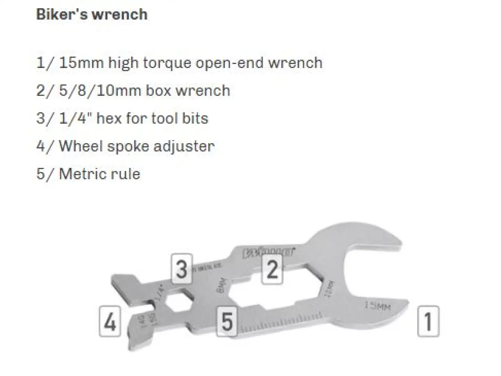 Woho WOKit 2.0 Bikepacking Werkzeugset Silber.