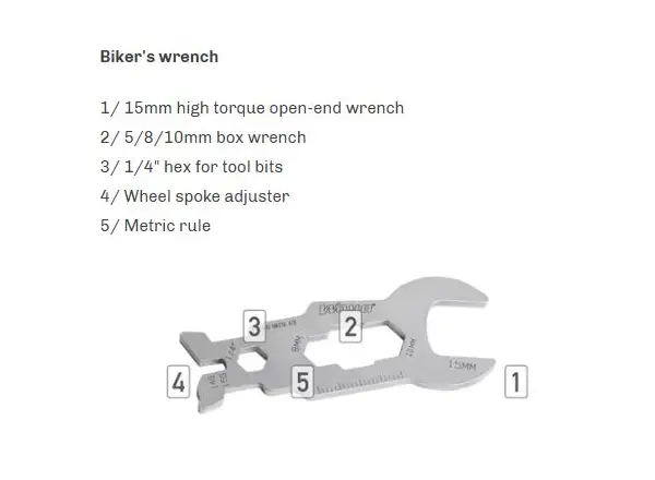Woho WOKit 2.0 Bikepacking Werkzeugset Silber.