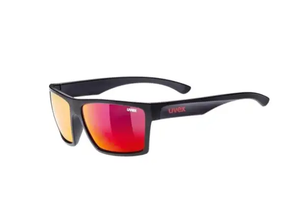 Uvex LGL 29 Brille black matt red/mirror red