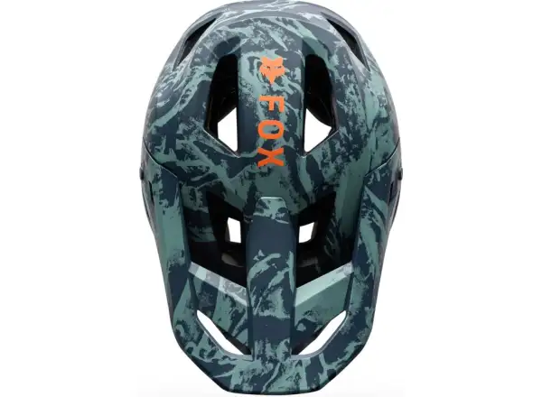 Fox Rampage Image Print Kinderhelm Arctic Blue