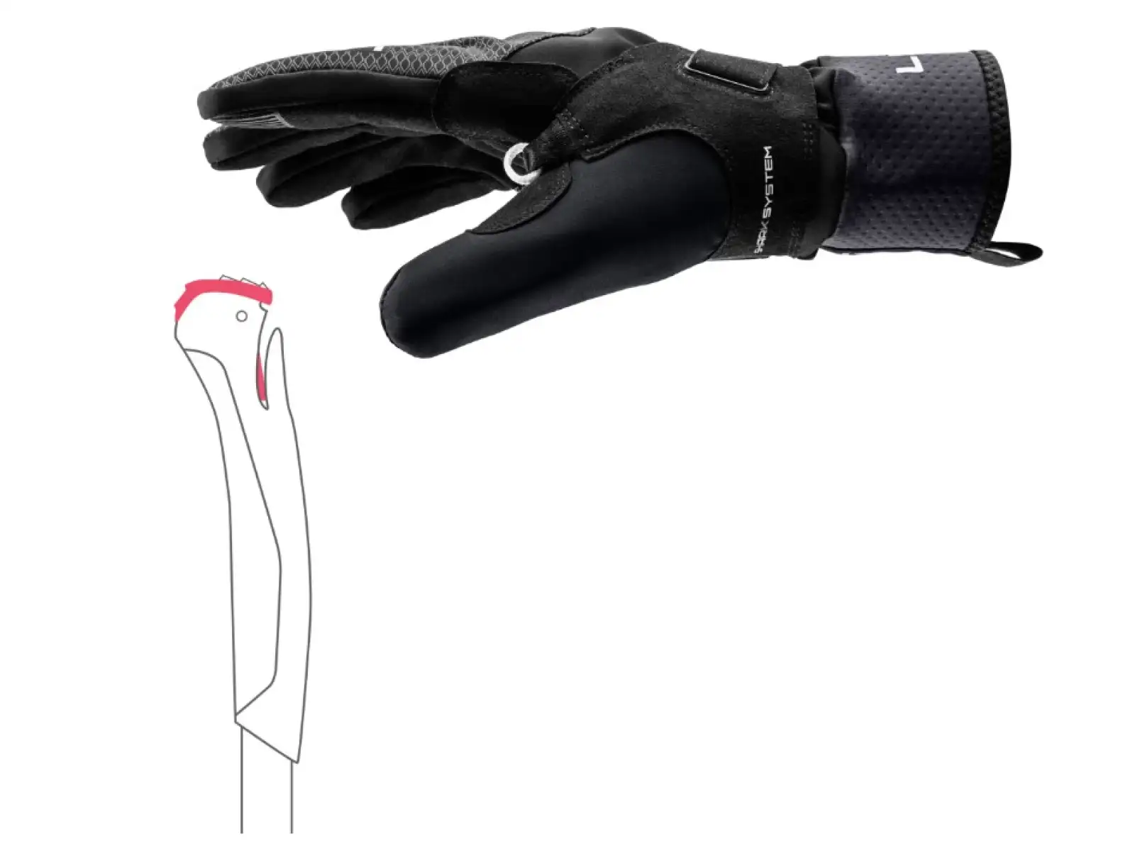 Leki CC Thermo Shark Langlaufhandschuhe Black