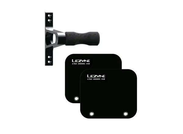 Lezyne CNC-Legierung Radhaken Wandhalterung für Fahrrad Schwarz