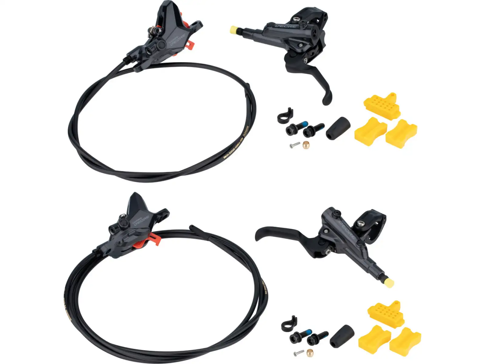 Shimano Deore BR-M6100 + BL-M6100 Scheibenbremse Set vorne + hinten, Polymer, J-kit