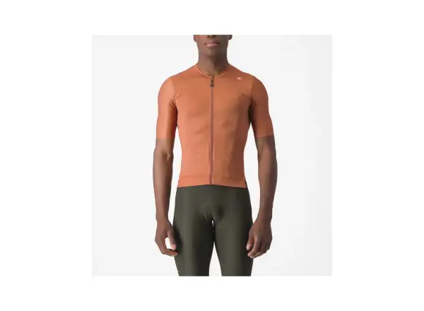 Castelli Espresso Herren-Trikot mit Kurzarm Mocha/Dunkelgrau