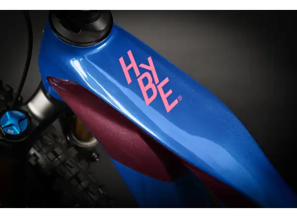 Haibike Hybe 11 Blau/Magenta/Rosa vollgefedertes Elektrofahrrad