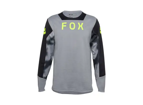 Fox Yth Defend Taunt Kindertrikot langarm Steel Grey