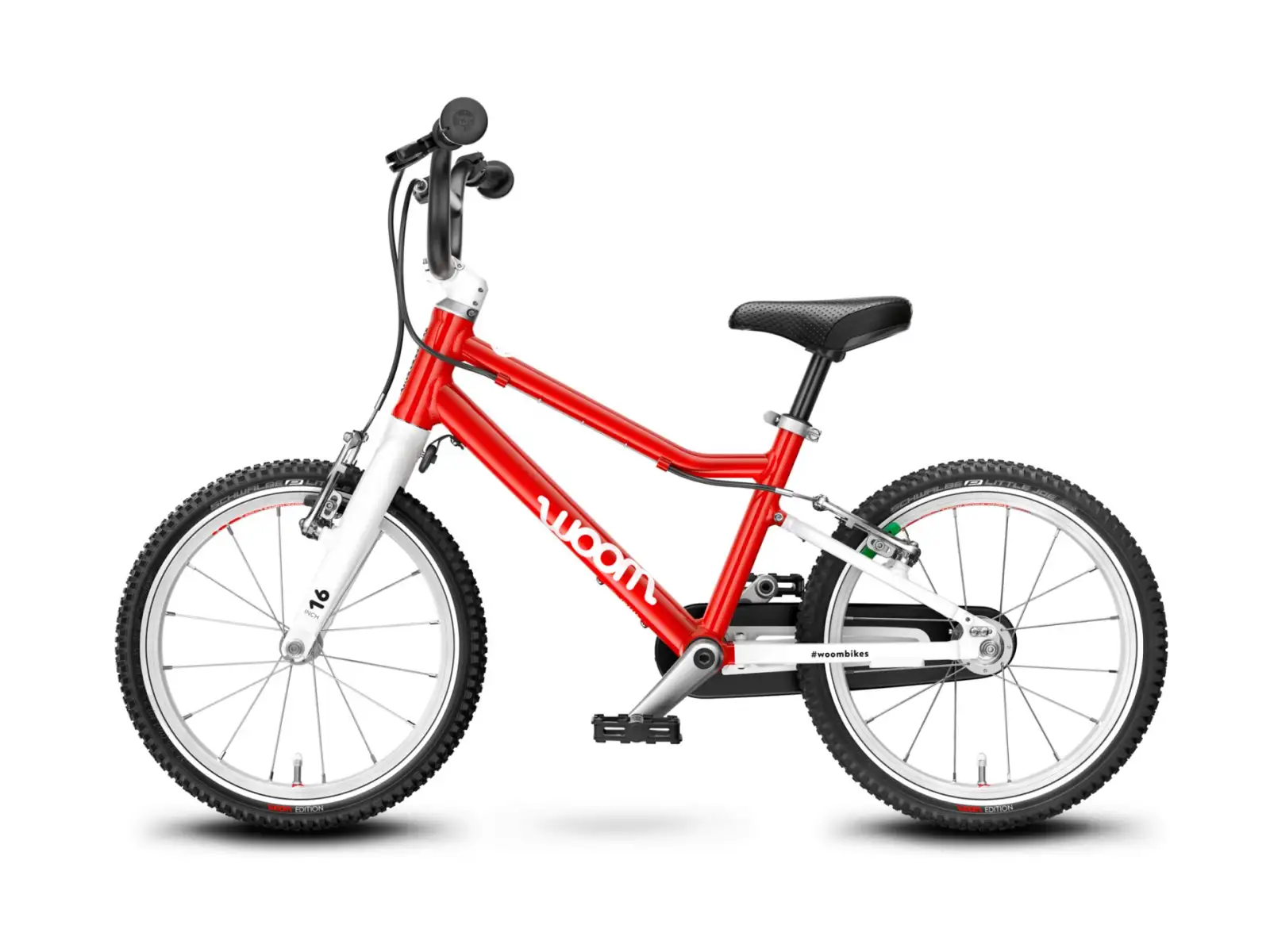 Woom 3 Red 16 Kinderfahrrad + Ständer Woom 2-3