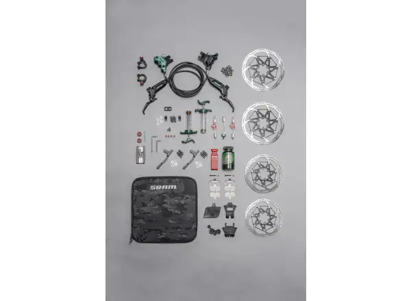 Sram Motive Ultimate Stealth Teal Splatter Expert Kit Satz Scheibenbremsen