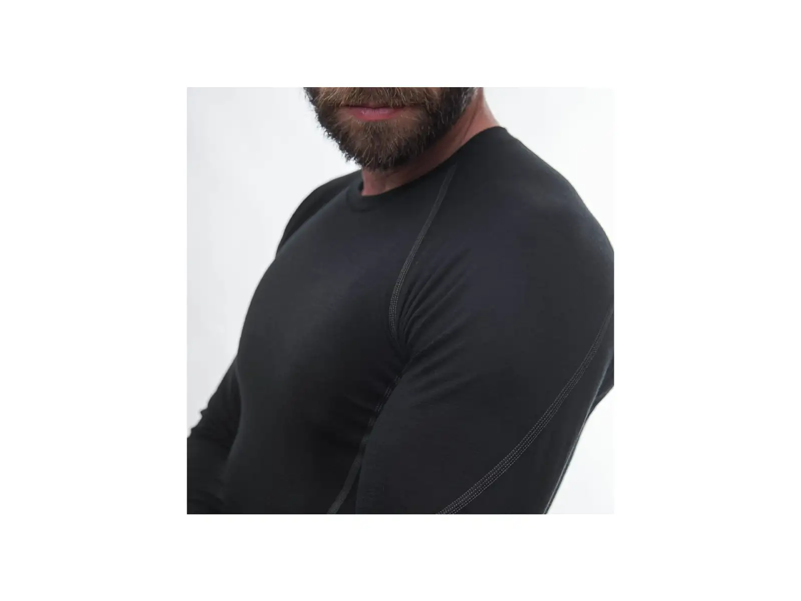 Sensor Merino Active Herren Langarmshirt Schwarz