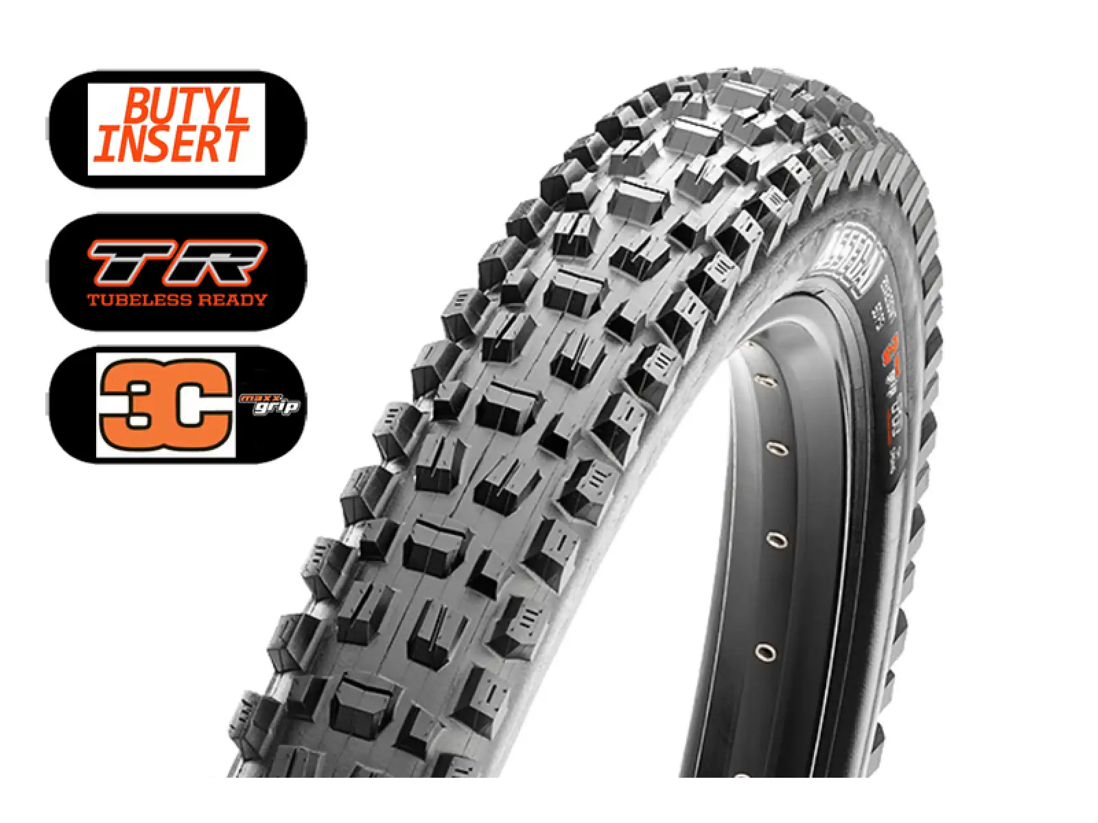 Maxxis Assegai 29x2,50" WT TR 3C Maxx Grip MTB-Reifen Kevlar