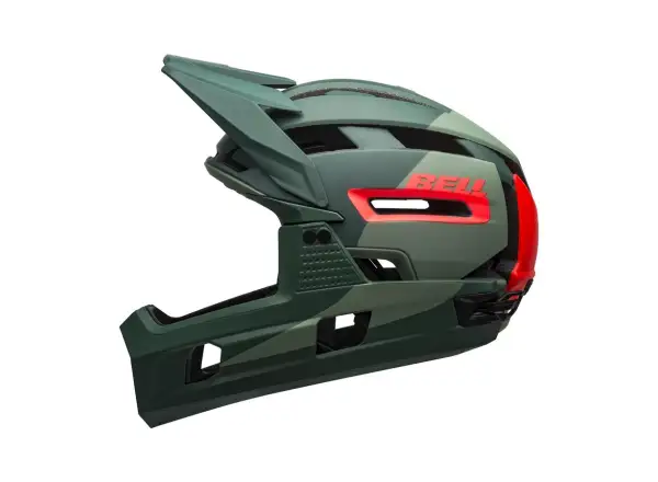 Bell Super Air R Spherical Helm Mat/Glos Green/Infrared