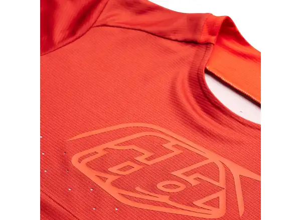 Troy Lee Designs Sprint Icon Herren Langarmshirt Fire Orange