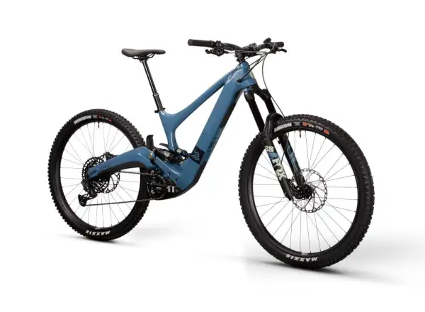 Ibis OSO Storm Blue vollgefedertes E-Bike.