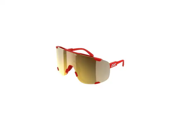 POC Devour + Sonnenbrille Prismane Red/Clarity Road/Partly Sunny Gold