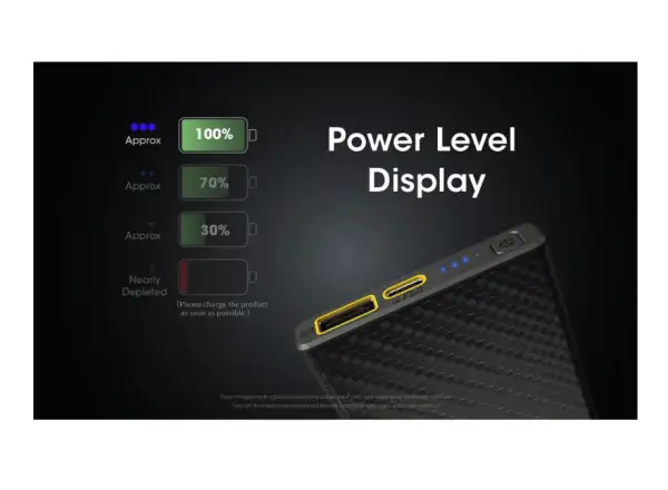 Nitecore leistungsstarke Powerbank CARBO 10000, USB-C, 10000 mAh