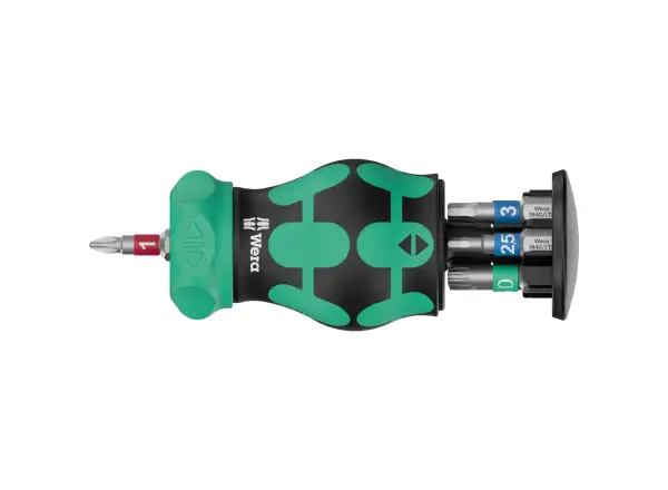 Wera Bicycle Set 5 Kraftform Stubby Ratschen-Bit-Schraubendreher 8-teilig