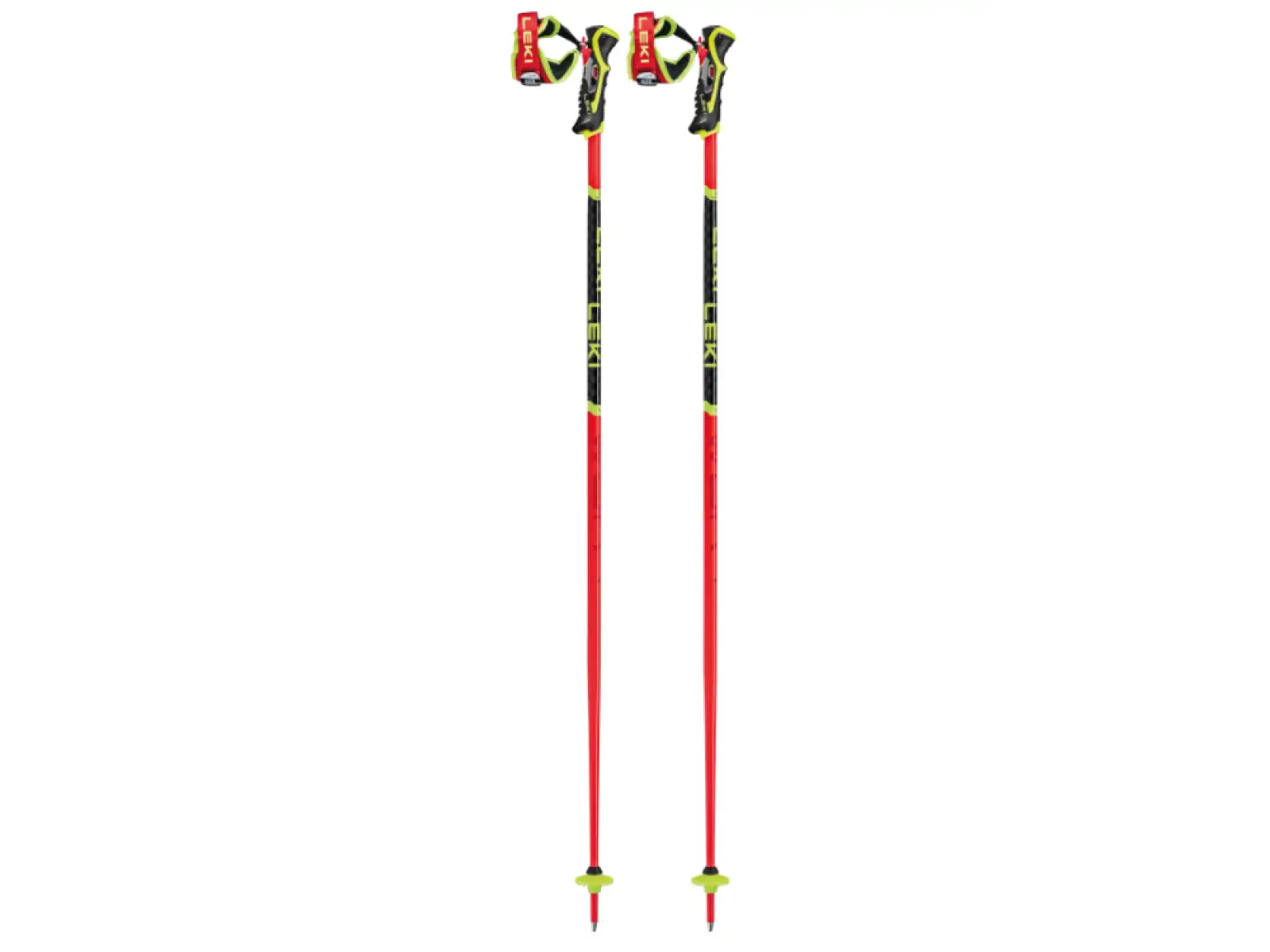 Leki WCR TBS SL 3D Abfahrtstöcke bright red-black-neonyellow