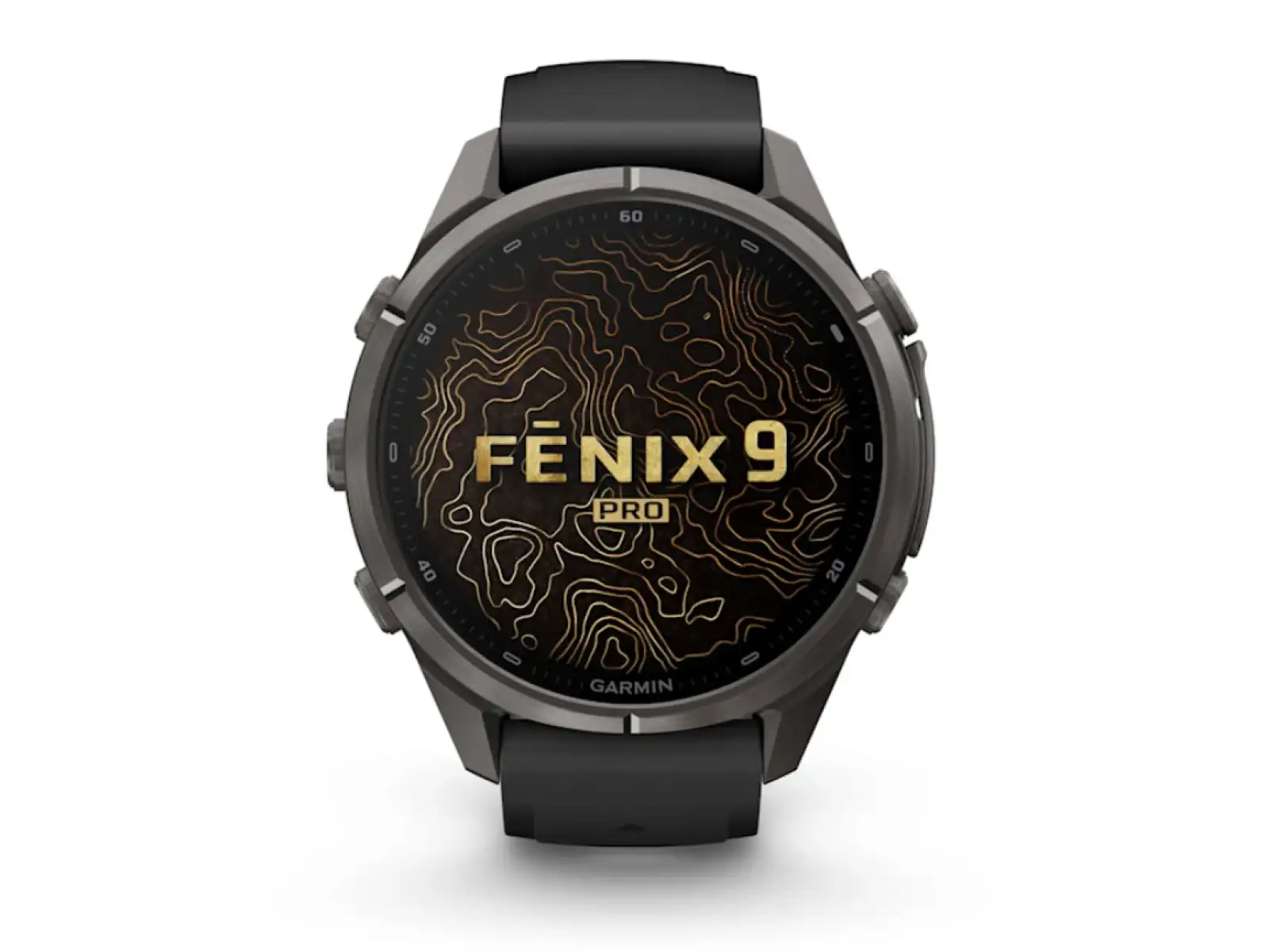 Garmin Fénix 9 Pro inReach 43 mm Smartwatch Carbon Gray DLC Titanium Black/Pebble Gray