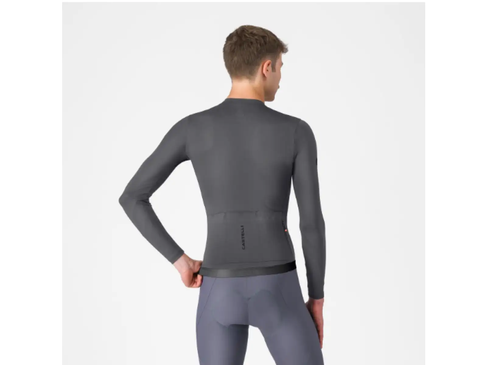 Castelli Espresso 2 Herren-Trikot Langarm Smoky Gray