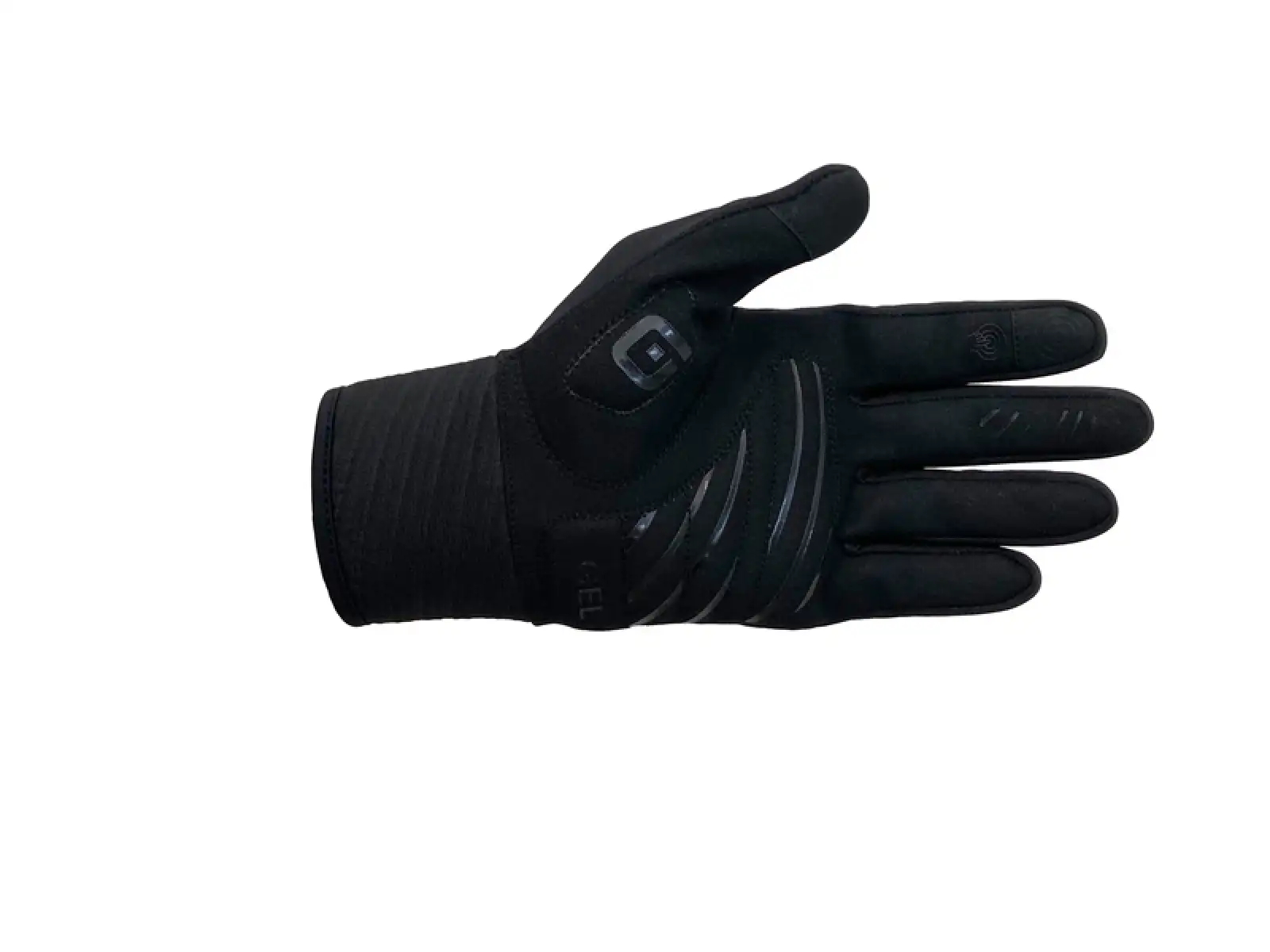 Alé Windprotection lange Fahrradhandschuhe schwarz