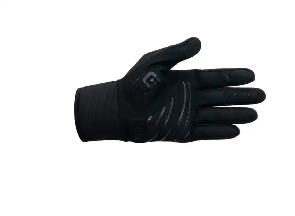 Alé Windprotection lange Fahrradhandschuhe schwarz