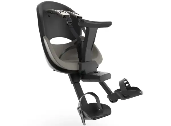 Prodigee Icon Kindersitz vorne schwarz/grau