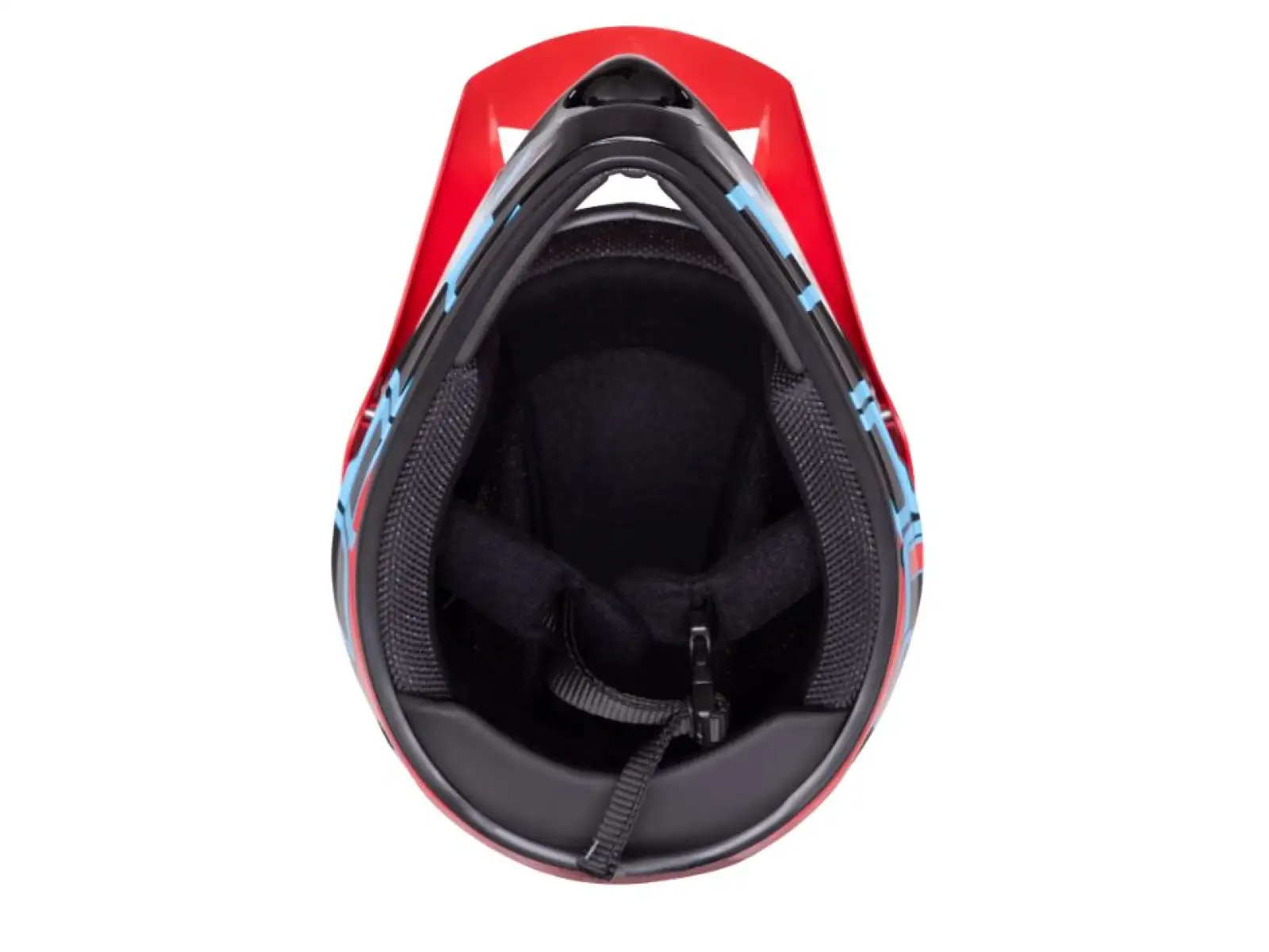 Force Tiger Downhill Helm Rot/Schwarz/Blau