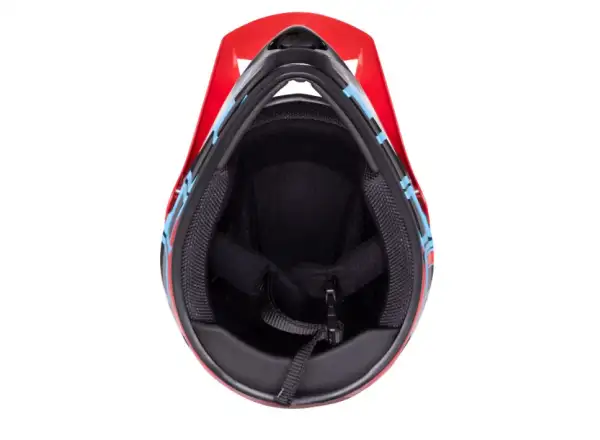 Force Tiger Downhill Helm Rot/Schwarz/Blau
