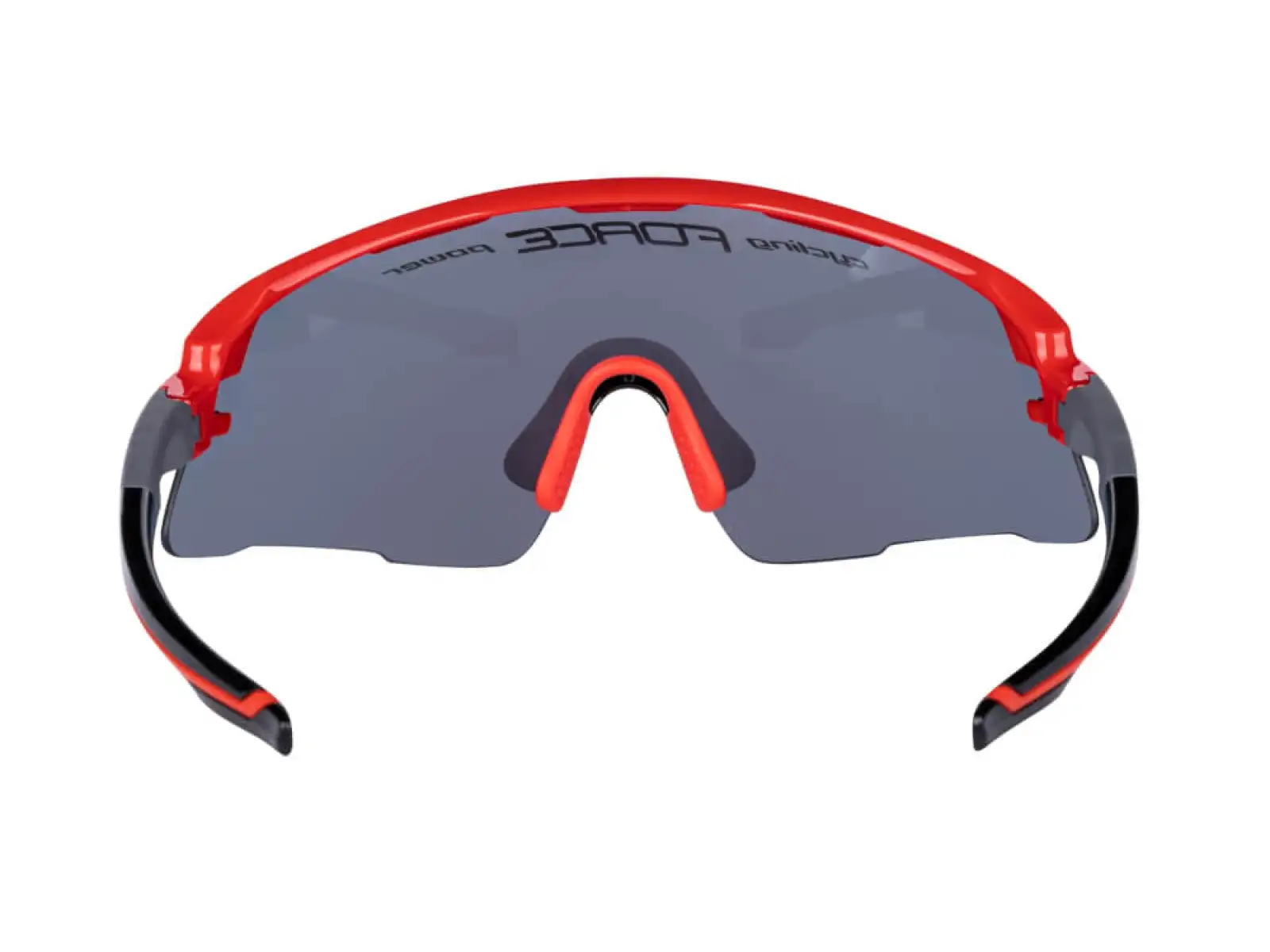 Force Ambient Fahrradbrille rot/grau, rote verspiegelte Gläser