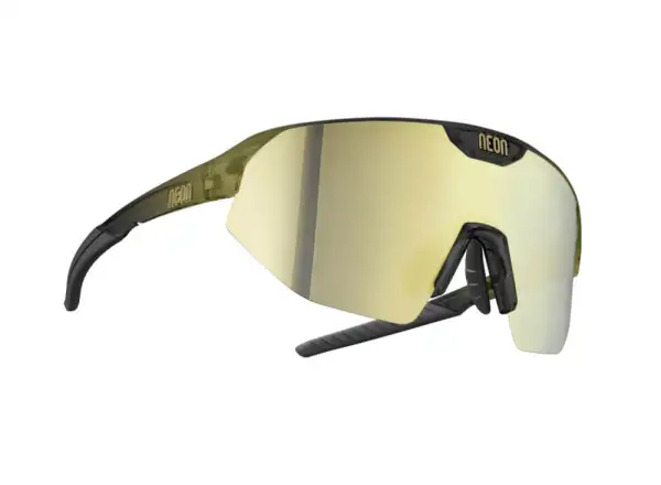 Neon Flame Brille Crystal Olive Matt/Mirror Bronze