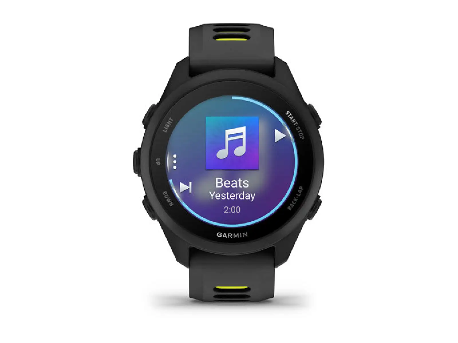 Garmin Forerunner 170 Music mit Armband Black/Amp Yellow