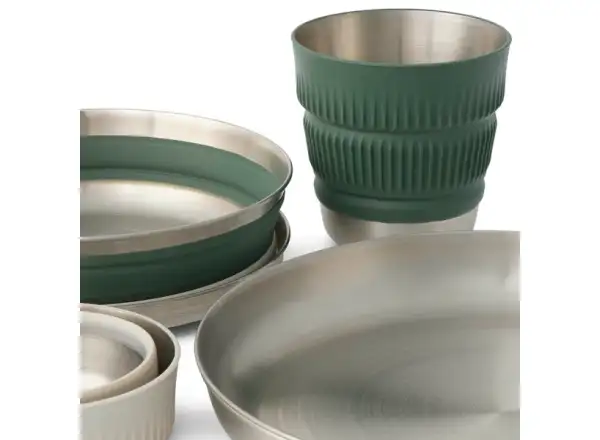 Sea to Summit Detour Stainless Steel Dinnerware Set 6 teilige Geschirrset