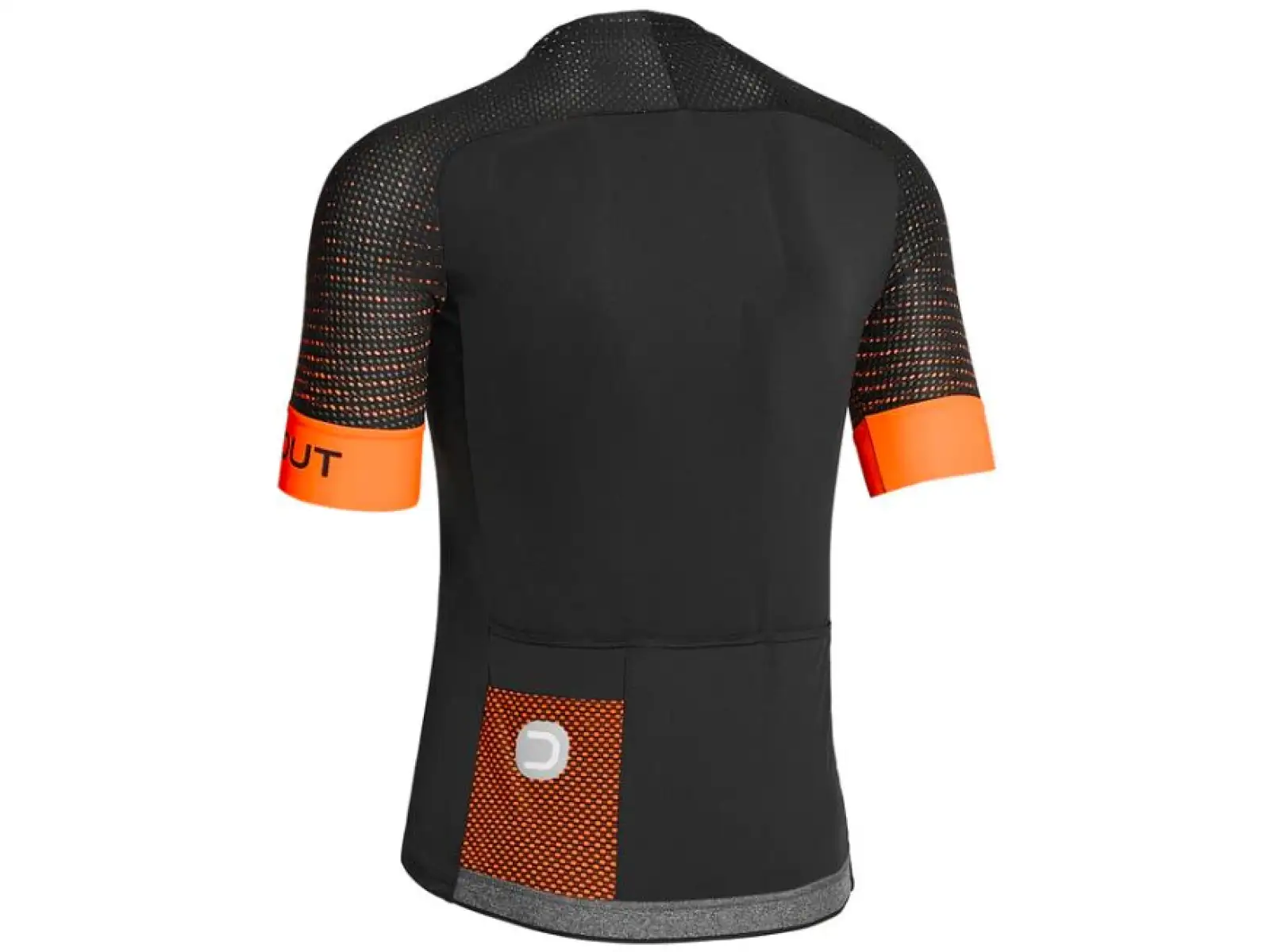 Dotout Herren Kurzarmtrikot schwarz/fluo orange