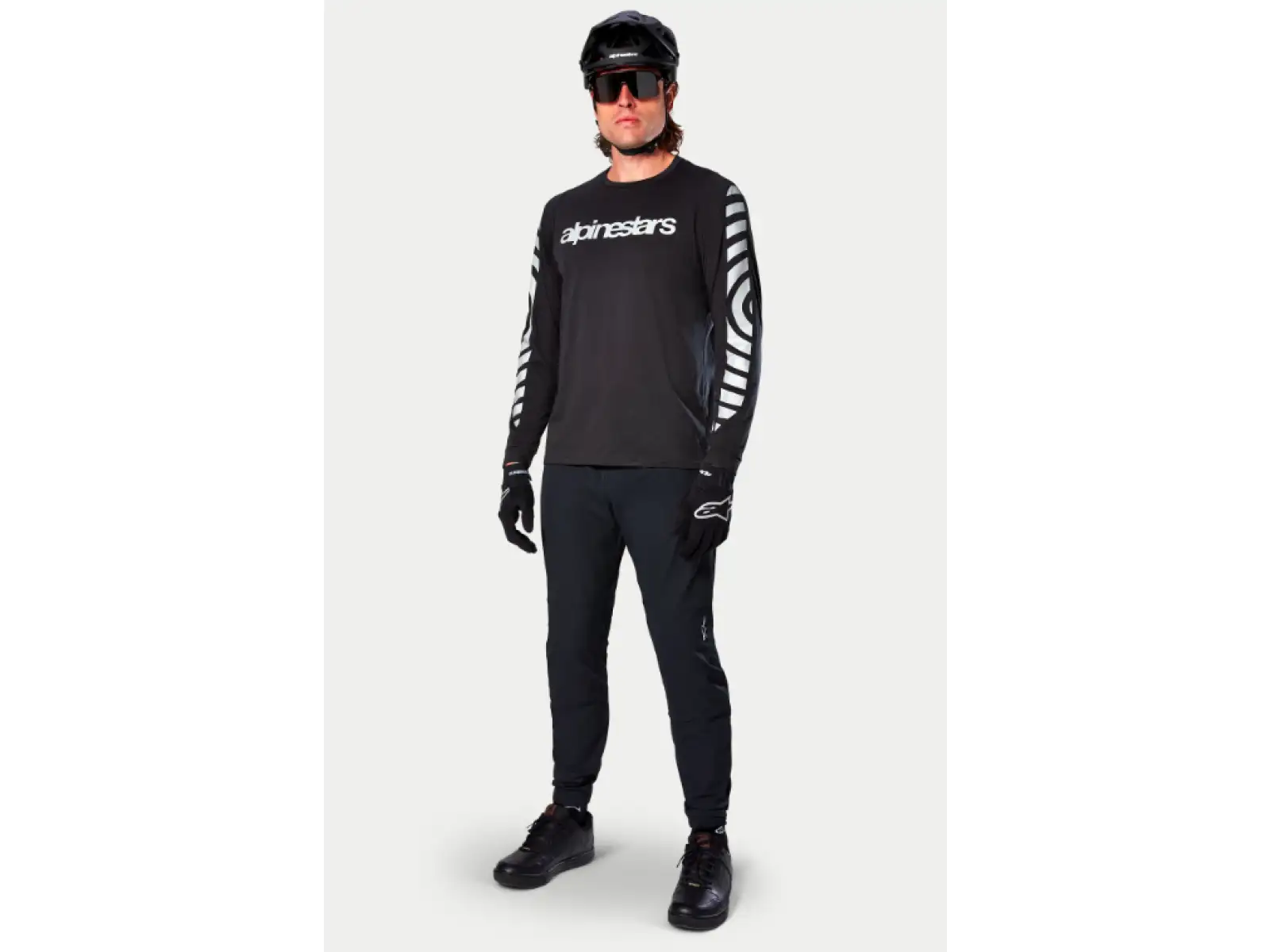 Alpinestars A-Dura Dri Oscar Herrentrikot Langarm Black Reflective