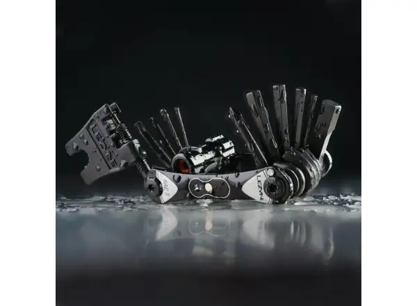 Lezyne RAP II 19 CO2 Multitool mit 19 Funktionen in Schwarz.