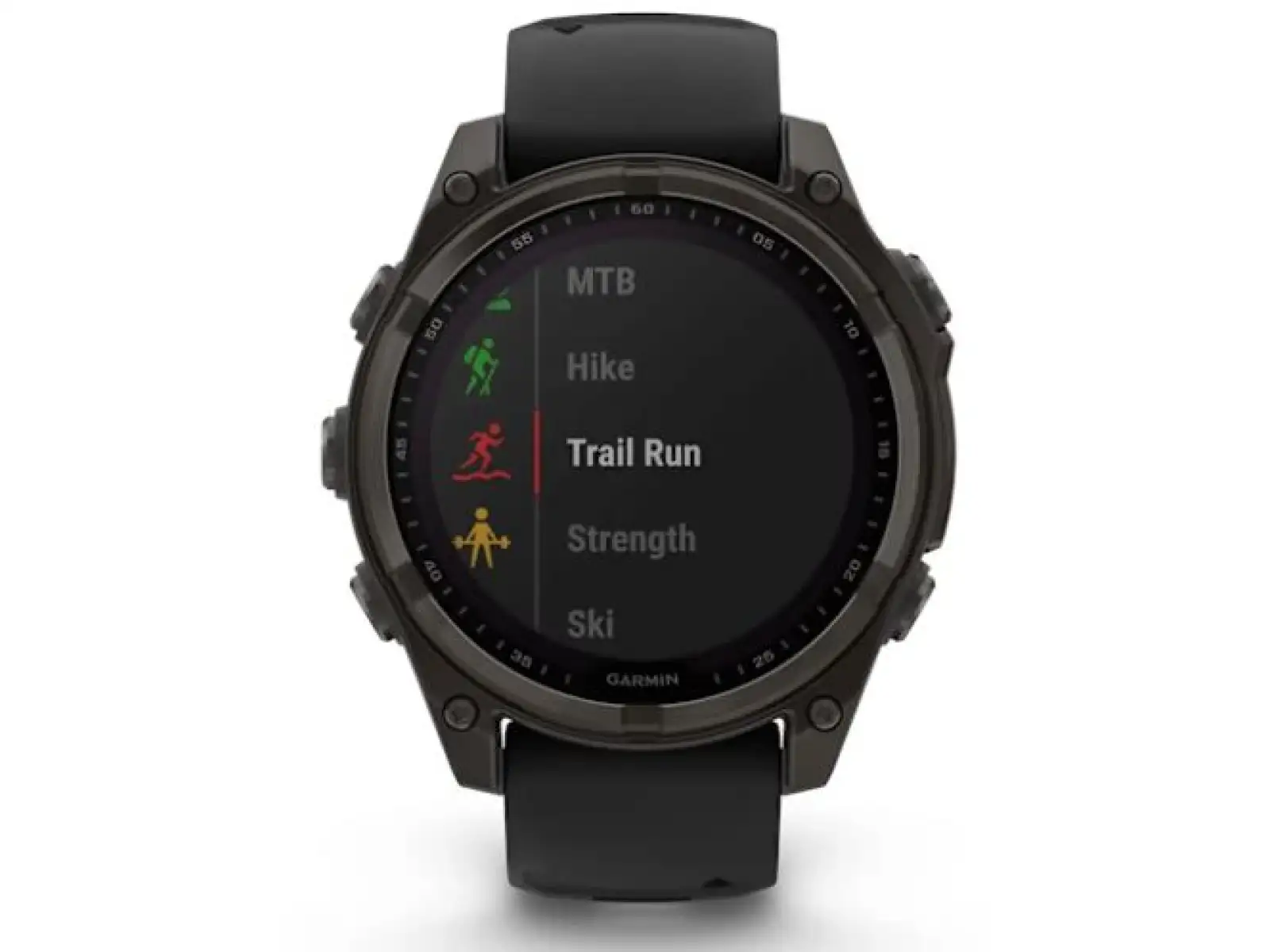 Garmin fenix 8 - 47 mm Solar Sapphire Smartwatch Carbon Gray DLC Titanium Black/Gray