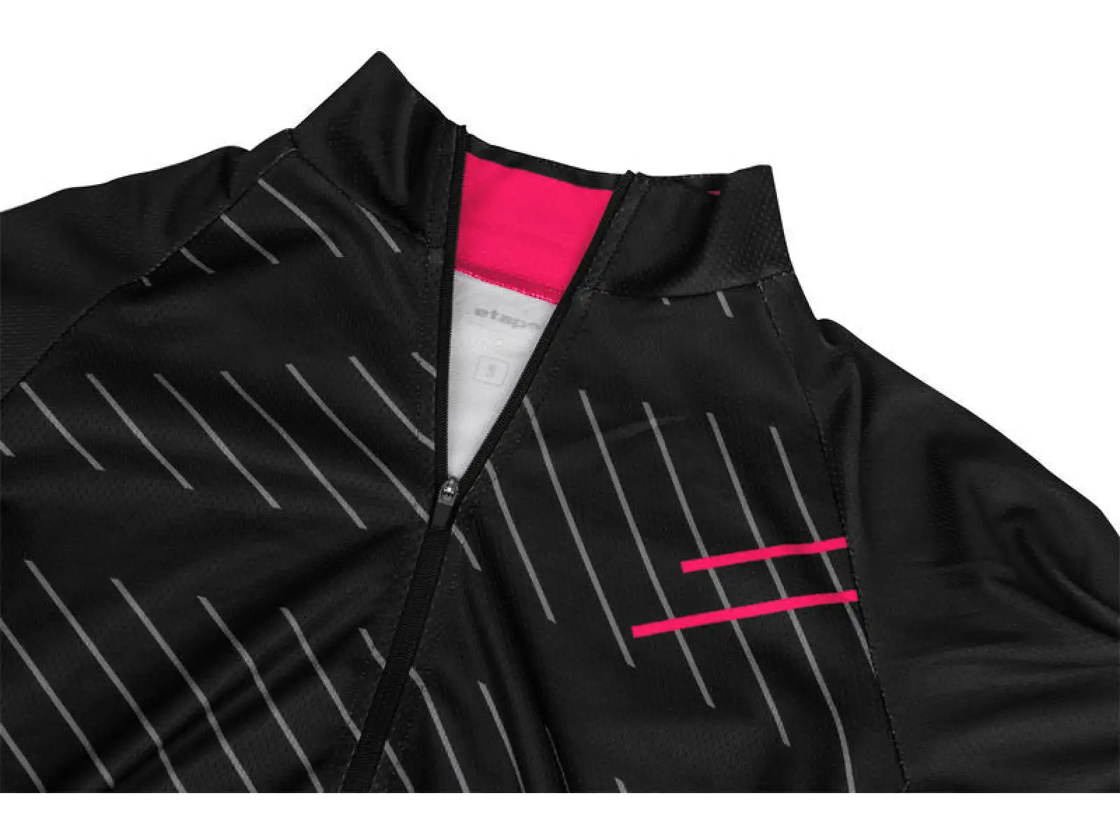 Etape Gaia 2.0 Damen Trikot Langarm schwarz/rosa