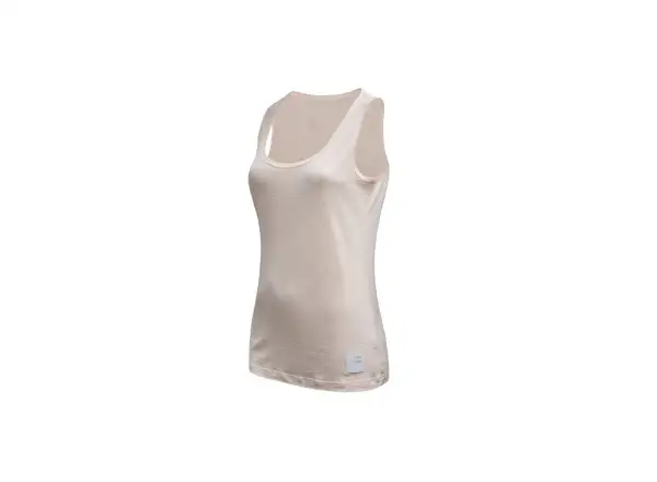 Sensor Merino Lite Damen Top ohne Ärmel Mottled Beige