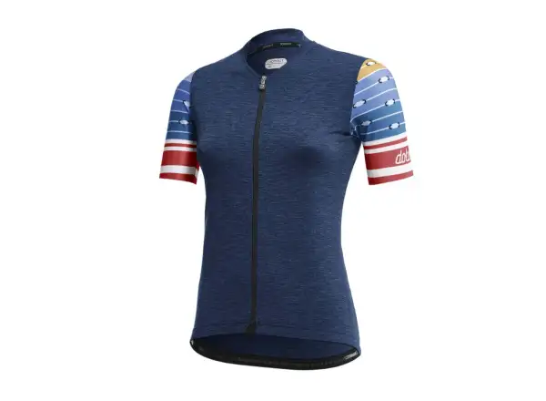 Dotout Touch Damen Kurzarmtrikot Melange Blau