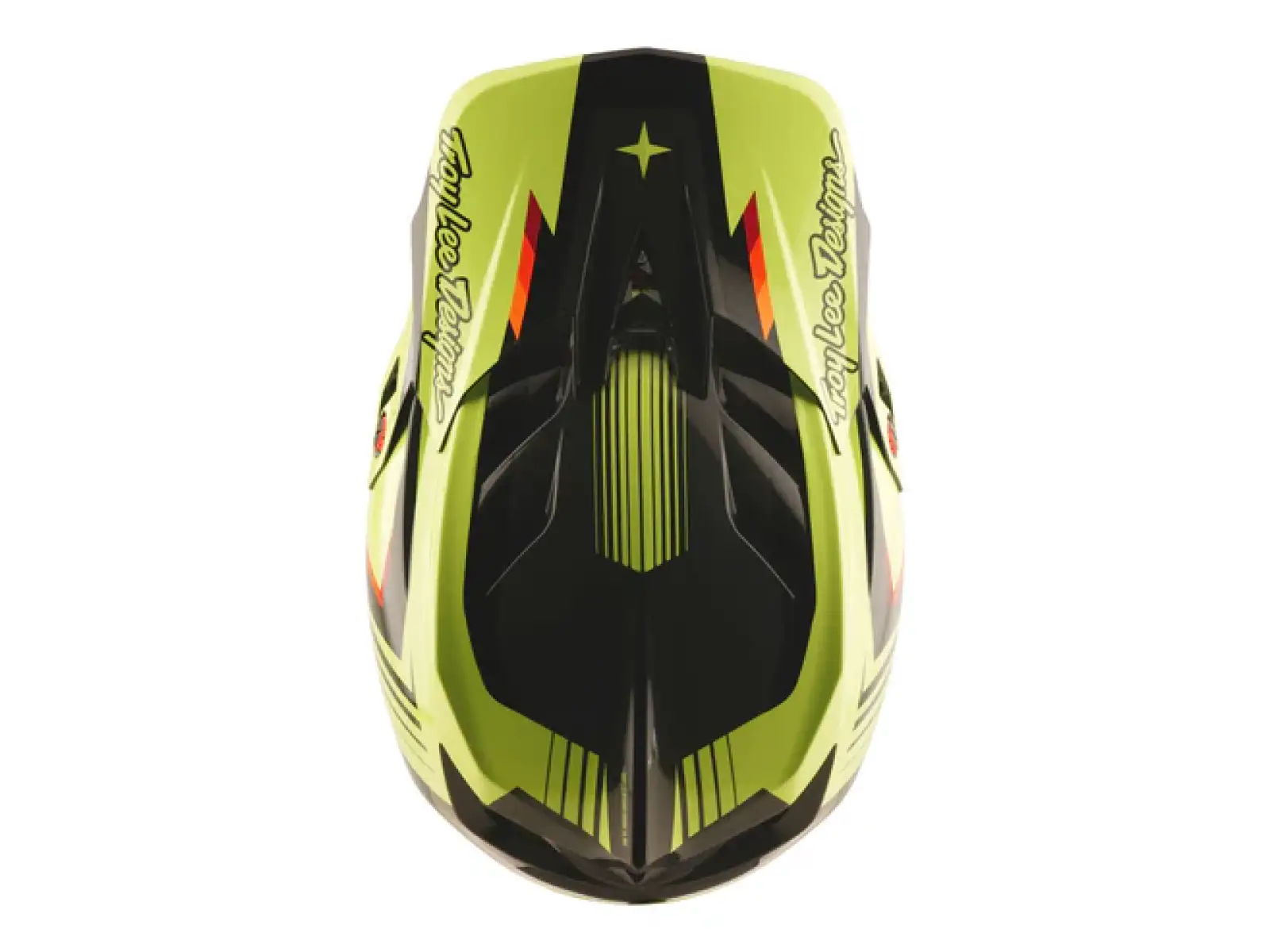 Troy Lee Designs D4 Polyacrylite Qualifier Helm schwarz/gelb