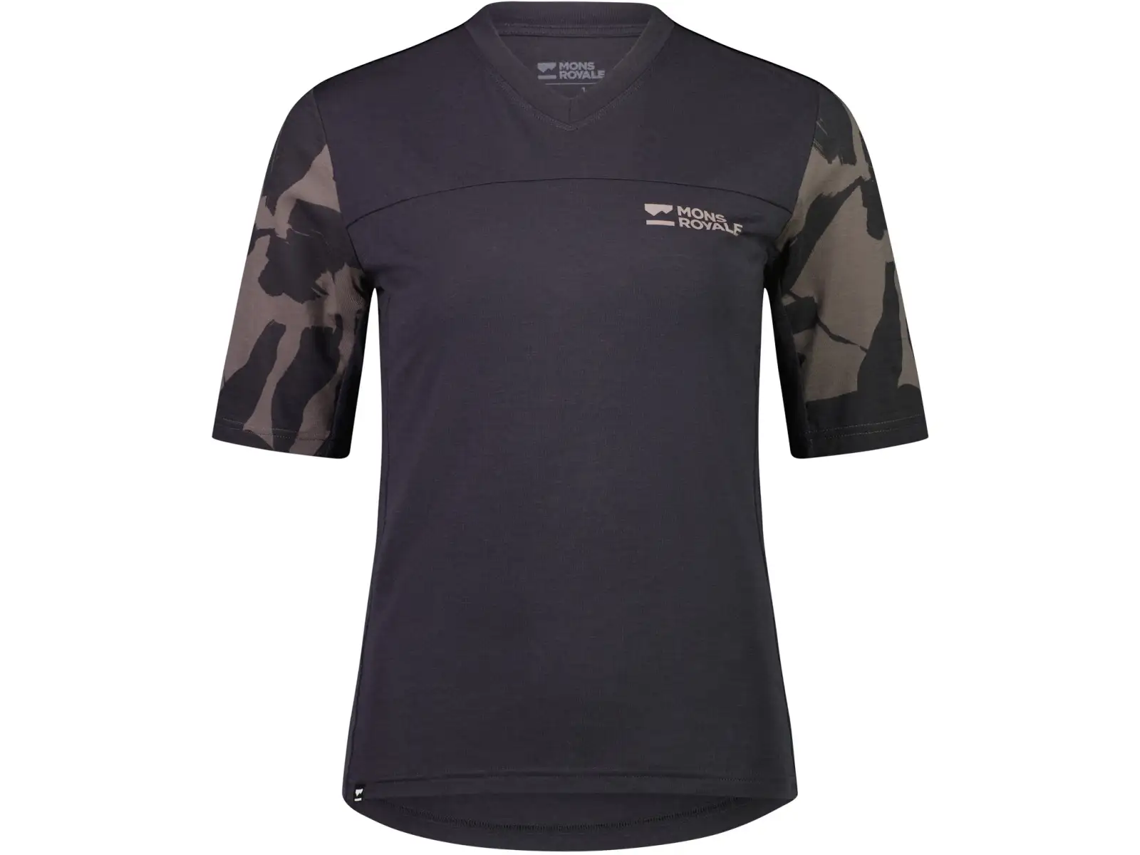 Mons Royale Redwood Enduro VT Damen-Trikot mit 3/4-Ärmel in Schiefer-Fragmenten