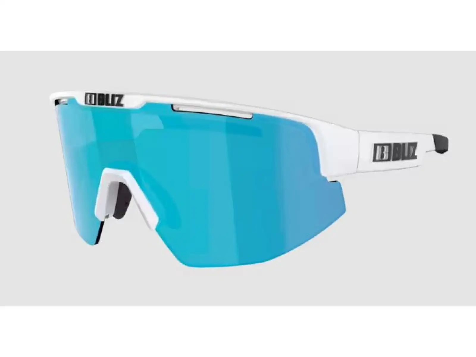 Bliz Matrix Brille Small Matt White Smoke/Blue Multi Kat.3