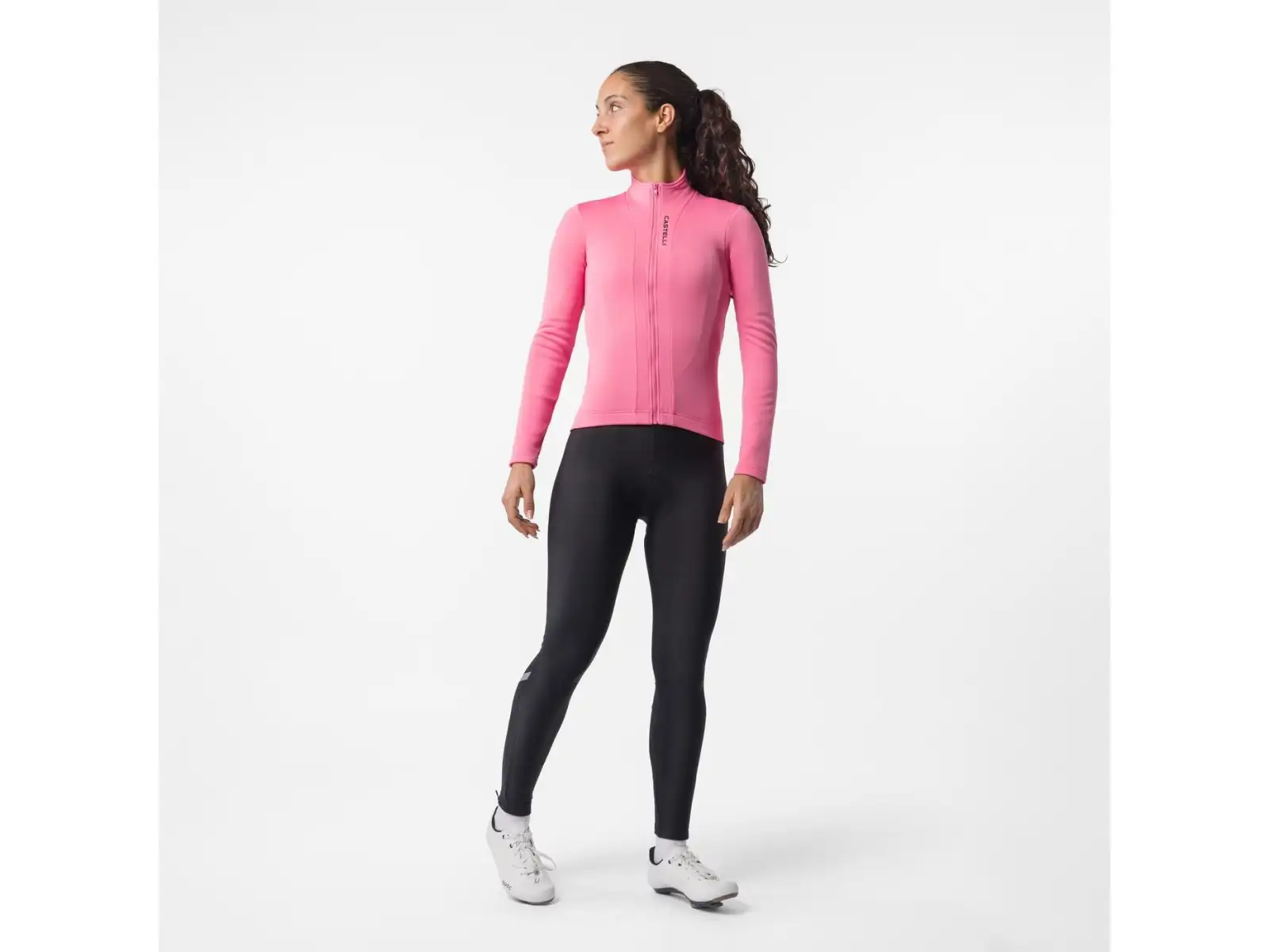 Castelli Sinergia 3 Damen-Trikot Langarm Rosa giro