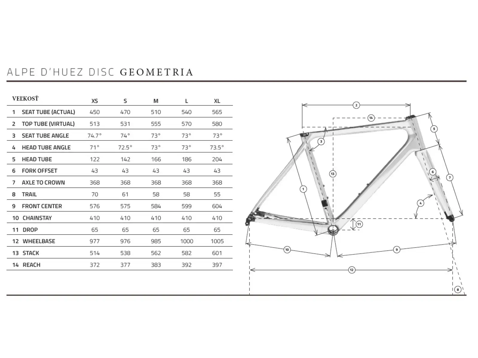 Time Alpe d'Huez Rim Straßenrahmen gloss carbon